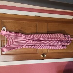 Maternity Pink Striped Dress